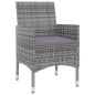 vidaXL 3-tlg. Garten-Essgruppe mit Auflagen Poly Rattan und Glas vidaXL 3-tlg. Garten-Essgruppe mit Auflagen Poly Rattan und Glas
