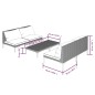 vidaXL 5-tlg. Garten-Lounge-Set mit Kissen Poly Rattan Dunkelgrau vidaXL 5-tlg. Garten-Lounge-Set mit Kissen Poly Rattan Dunkelgrau