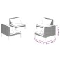 vidaXL 4-tlg. Garten-Lounge-Set mit Kissen Poly Rattan Dunkelgrau vidaXL 4-tlg. Garten-Lounge-Set mit Kissen Poly Rattan Dunkelgrau