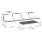 vidaXL 5-tlg. Garten-Lounge-Set mit Kissen Poly Rattan Dunkelgrau vidaXL 5-tlg. Garten-Lounge-Set mit Kissen Poly Rattan Dunkelgrau