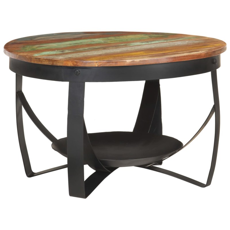 vidaXL Couchtisch Ø68x43 cm Recyceltes Massivholz vidaXL Couchtisch Ø68x43 cm Recyceltes Massivholz