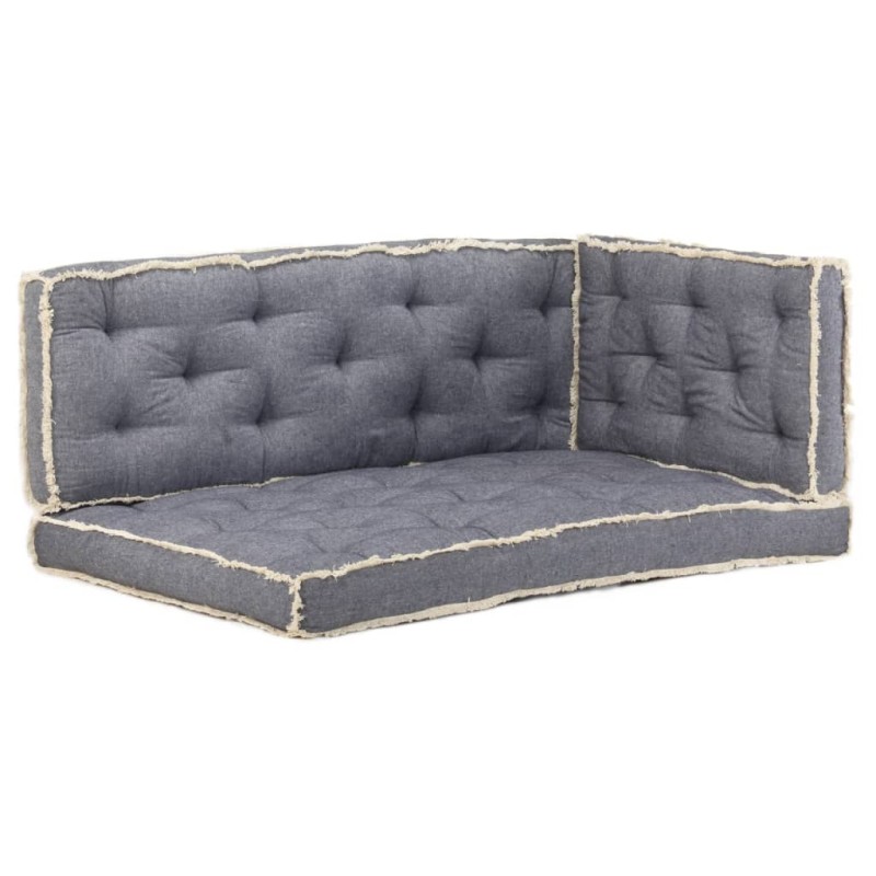 vidaXL 3-tlg. Palettenkissen-Set Blau vidaXL 3-tlg. Palettenkissen-Set Blau