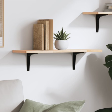 vidaXL Wandregal 60x20x1,5 cm Massivholz Buche