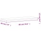 vidaXL Wandregal 60x20x1,5 cm Massivholz Buche vidaXL Wandregal 60x20x1,5 cm Massivholz Buche