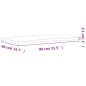 vidaXL Schreibtischplatte 80x(36-40)x2,5 cm Massivholz Buche vidaXL Schreibtischplatte 80x(36-40)x2,5 cm Massivholz Buche