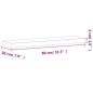 vidaXL Wandregal 80x20x4 cm Massivholz Buche vidaXL Wandregal 80x20x4 cm Massivholz Buche