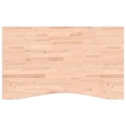 vidaXL Schreibtischplatte 100x(55-60)x4 cm Massivholz Buche