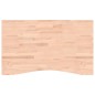 vidaXL Schreibtischplatte 100x(55-60)x4 cm Massivholz Buche vidaXL Schreibtischplatte 100x(55-60)x4 cm Massivholz Buche