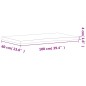 vidaXL Schreibtischplatte 100x(55-60)x4 cm Massivholz Buche vidaXL Schreibtischplatte 100x(55-60)x4 cm Massivholz Buche