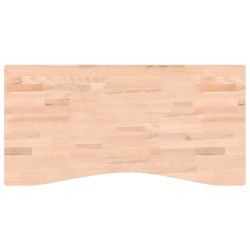 vidaXL Schreibtischplatte 100x(45-50)x4 cm Massivholz Buche