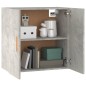 vidaXL Wandschrank Betongrau 60x30x60 cm Holzwerkstoff vidaXL Wandschrank Betongrau 60x30x60 cm Holzwerkstoff