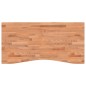 vidaXL Schreibtischplatte 110x(50-55)x1,5 cm Massivholz Buche vidaXL Schreibtischplatte 110x(50-55)x1,5 cm Massivholz Buche