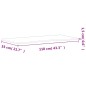 vidaXL Schreibtischplatte 110x(50-55)x1,5 cm Massivholz Buche vidaXL Schreibtischplatte 110x(50-55)x1,5 cm Massivholz Buche