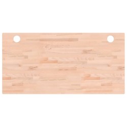 vidaXL Schreibtischplatte 110x55x1,5 cm Massivholz Buche