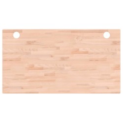 vidaXL Schreibtischplatte 110x60x1,5 cm Massivholz Buche