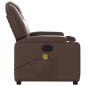 vidaXL Massagesessel Braun Kunstleder vidaXL Massagesessel Braun Kunstleder