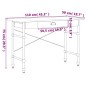 vidaXL Computertisch mit Schublade Eichen-Optik 110x55x75 cm vidaXL Computertisch mit Schublade Eichen-Optik 110x55x75 cm