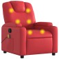 vidaXL Massagesessel Rot Kunstleder vidaXL Massagesessel Rot Kunstleder