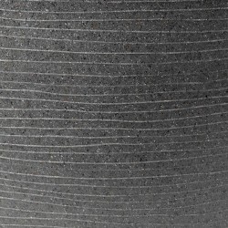 Capi Pflanzvase Arc Granite Konisch Niedrig 34x25 cm Anthrazit