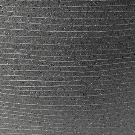 Capi Pflanzvase Arc Granite Konisch Niedrig 34x25 cm Anthrazit