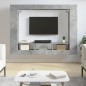 vidaXL TV-Schrank Betongrau 152x22x113 cm Holzwerkstoff vidaXL TV-Schrank Betongrau 152x22x113 cm Holzwerkstoff