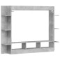 vidaXL TV-Schrank Betongrau 152x22x113 cm Holzwerkstoff vidaXL TV-Schrank Betongrau 152x22x113 cm Holzwerkstoff