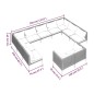 vidaXL 11-tlg. Garten-Lounge-Set mit Kissen Poly Rattan Dunkelgrau vidaXL 11-tlg. Garten-Lounge-Set mit Kissen Poly Rattan Dunkelgrau