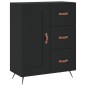 Highboard Schwarz 69,5x34x180 cm Holzwerkstoff Highboard Schwarz 69,5x34x180 cm Holzwerkstoff