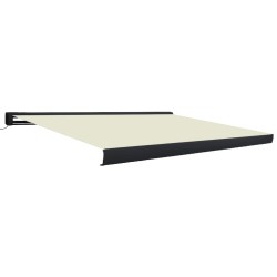 Kassettenmarkise mit Motor 450x300 cm Creme