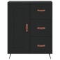 Highboard Schwarz 69,5x34x180 cm Holzwerkstoff Highboard Schwarz 69,5x34x180 cm Holzwerkstoff
