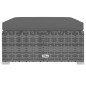 vidaXL 13-tlg. Garten-Lounge-Set mit Kissen Poly Rattan Grau vidaXL 13-tlg. Garten-Lounge-Set mit Kissen Poly Rattan Grau