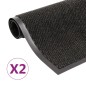 Schmutzfangmatten 2 Stk. Rechteckig Getuftet 60x90 cm Schwarz Schmutzfangmatten 2 Stk. Rechteckig Getuftet 60x90 cm Schwarz