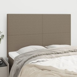 vidaXL Kopfteile 4 Stk. Taupe 72x5x78/88 cm Stoff