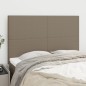 vidaXL Kopfteile 4 Stk. Taupe 72x5x78/88 cm Stoff
