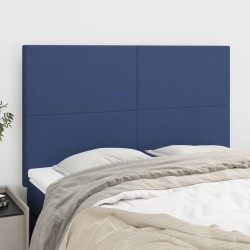 vidaXL Kopfteile 4 Stk. Blau 72x5x78/88 cm Stoff