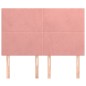 vidaXL Kopfteile 4 Stk. Rosa 72x5x78/88 cm Samt
