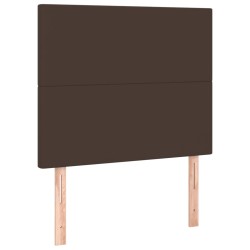 vidaXL Kopfteile 2 Stk. Braun 100x5x78/88 cm Kunstleder