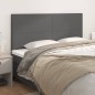 vidaXL Kopfteile 4 Stk. Grau 100x5x78/88 cm Kunstleder