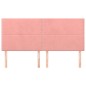 vidaXL Kopfteile 4 Stk. Rosa 90x5x78/88 cm Samt vidaXL Kopfteile 4 Stk. Rosa 90x5x78/88 cm Samt