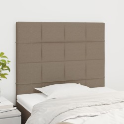 vidaXL Kopfteile 2 Stk. Taupe 80x5x78/88 cm Stoff