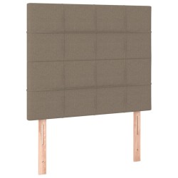vidaXL Kopfteile 2 Stk. Taupe 80x5x78/88 cm Stoff