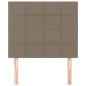 vidaXL Kopfteile 2 Stk. Taupe 80x5x78/88 cm Stoff