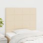 vidaXL Kopfteile 2 Stk. Creme 90x5x78/88 cm Stoff vidaXL Kopfteile 2 Stk. Creme 90x5x78/88 cm Stoff