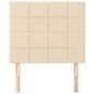 vidaXL Kopfteile 2 Stk. Creme 100x5x78/88 cm Stoff