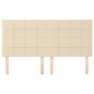 vidaXL Kopfteile 4 Stk. Creme 100x5x78/88 cm Stoff