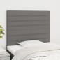 vidaXL Kopfteile 2 Stk. Dunkelgrau 100x5x78/88 cm Stoff vidaXL Kopfteile 2 Stk. Dunkelgrau 100x5x78/88 cm Stoff