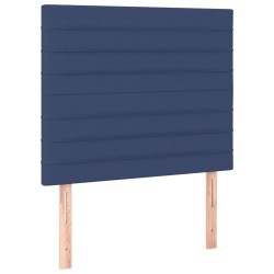 vidaXL Kopfteile 2 Stk. Blau 100x5x78/88 cm Stoff