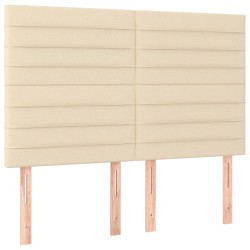 vidaXL Kopfteile 4 Stk. Creme 72x5x78/88 cm Stoff