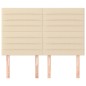 vidaXL Kopfteile 4 Stk. Creme 72x5x78/88 cm Stoff