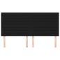 vidaXL Kopfteile 4 Stk. Schwarz 80x5x78/88 cm Stoff vidaXL Kopfteile 4 Stk. Schwarz 80x5x78/88 cm Stoff